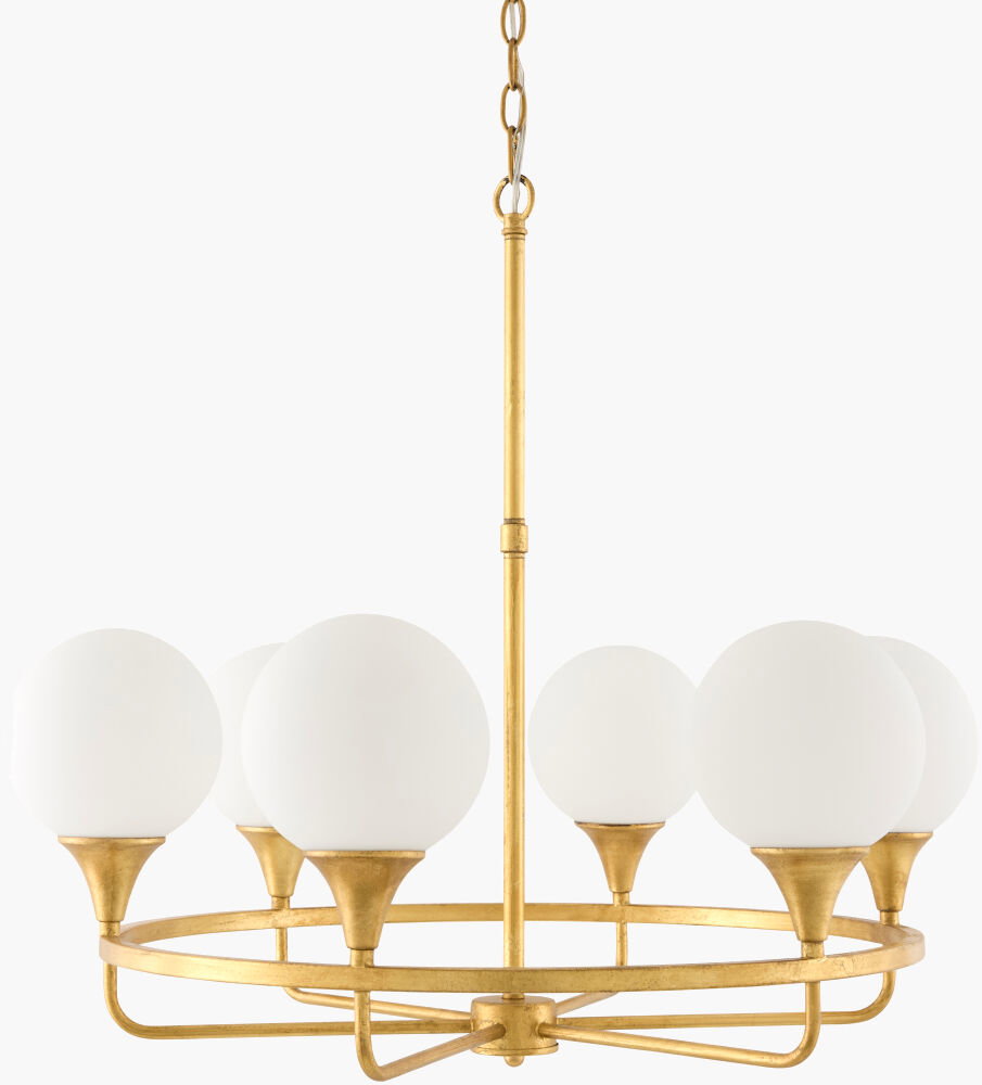 Bolbec Chandelier, by Surya, 28" length x 28" width x 39" height