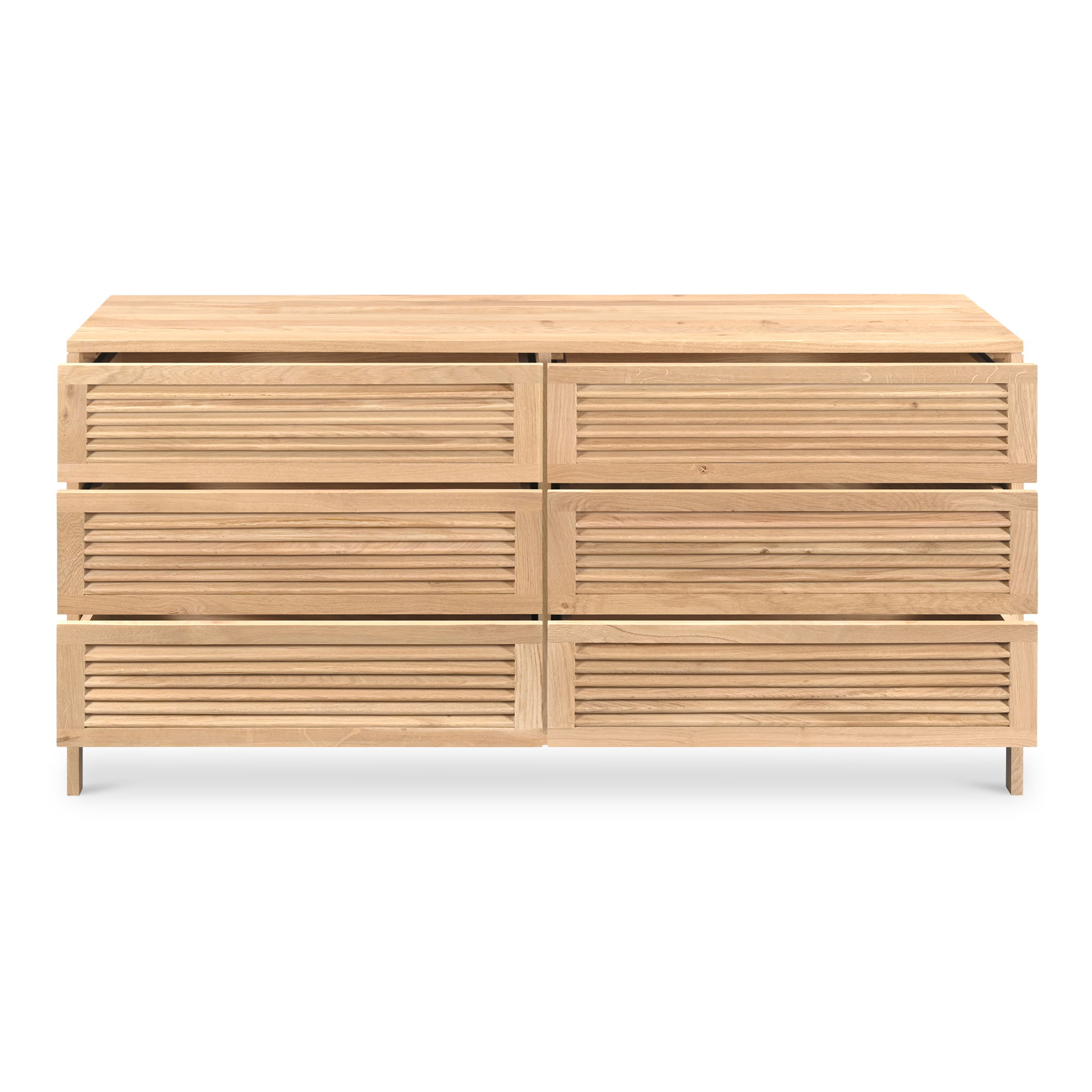 Teeda 6 Drawer Dresser Natural large image 