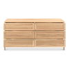 Teeda 6 Drawer Dresser Natural thumbnail 5