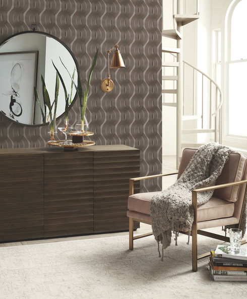 Nexus Mink Metallic Wallpaper