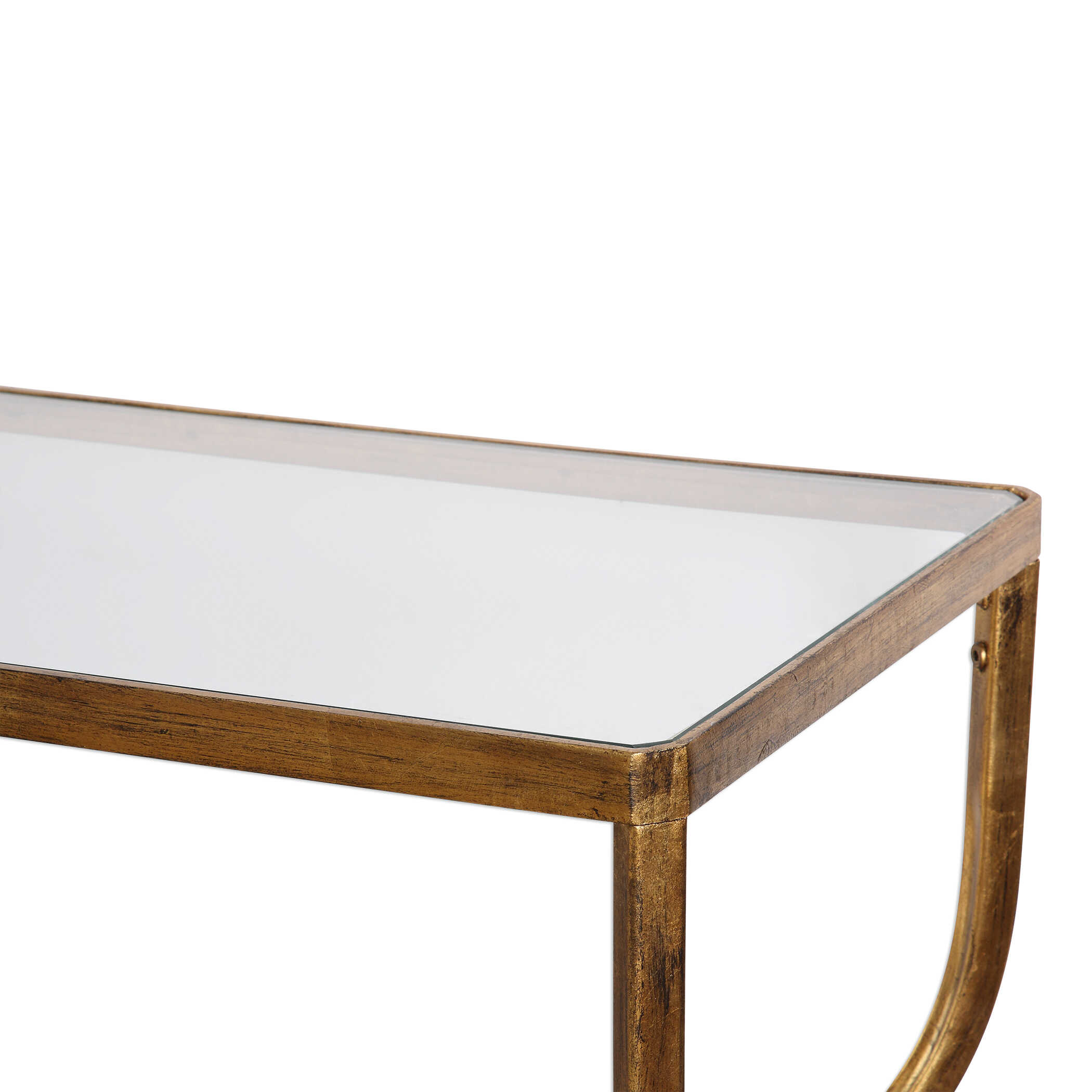Deline Gold Console Table large image 