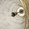 Halycon  Gold Mesh and Iron Pendant Light thumbnail 8
