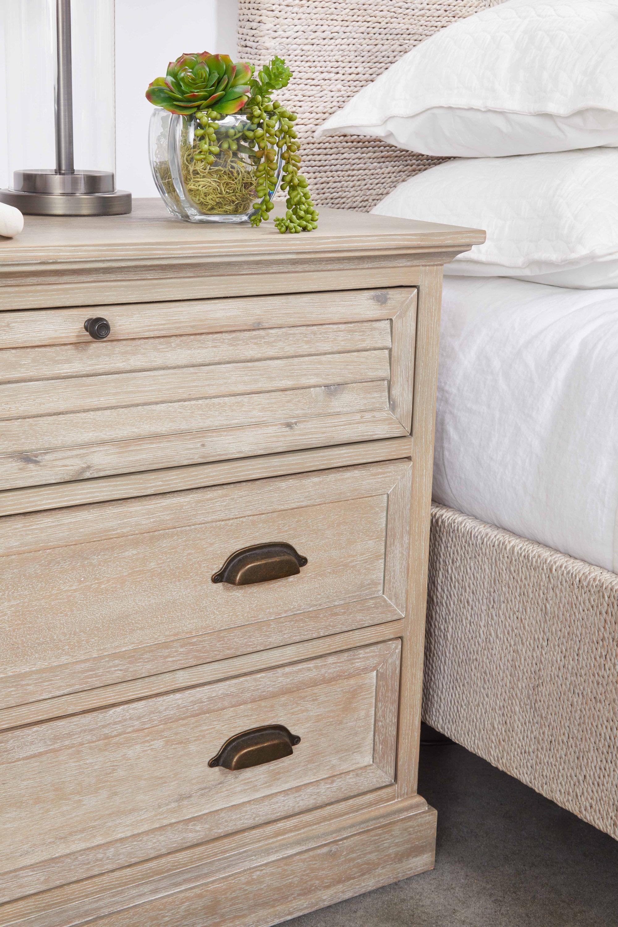 Eden 3-Drawer Nightstand, by Essentials for Living, 33" width x 29" height x 19" depth View 9