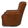 Baker Leather Swivel Chair,Havana Lthr thumbnail 8