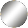 Clip Modern Round Mirror, by Uttermost, 42.25" width x 42.25" height x 1.62" depth thumbnail 1