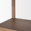 Bela Arched Shelving Unit Medium Brown Wood thumbnail 7