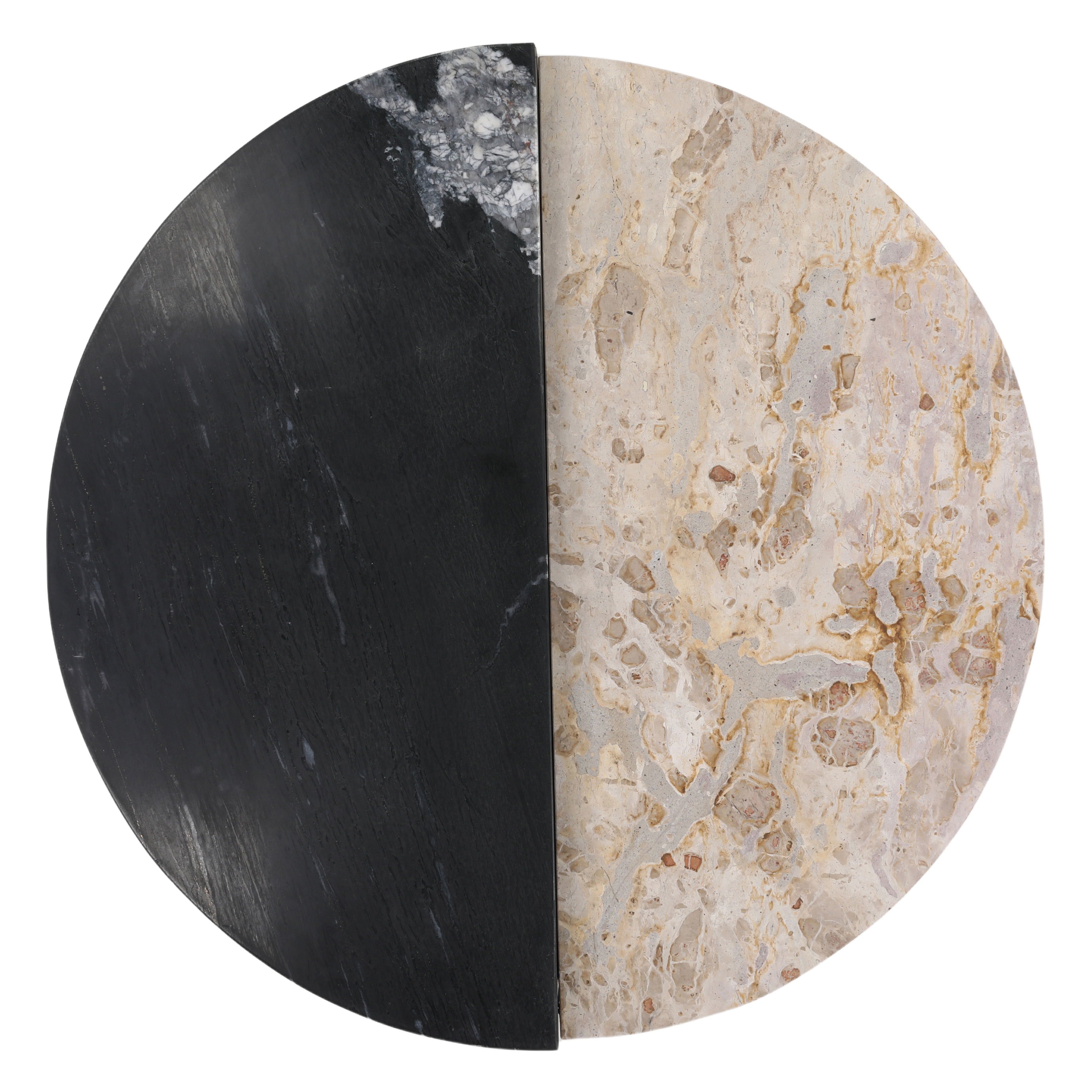 Harrington Coffee Table Set of 2 Black Cream, by Dovetail, 39" width x 16" height x 19.5" depth View 4