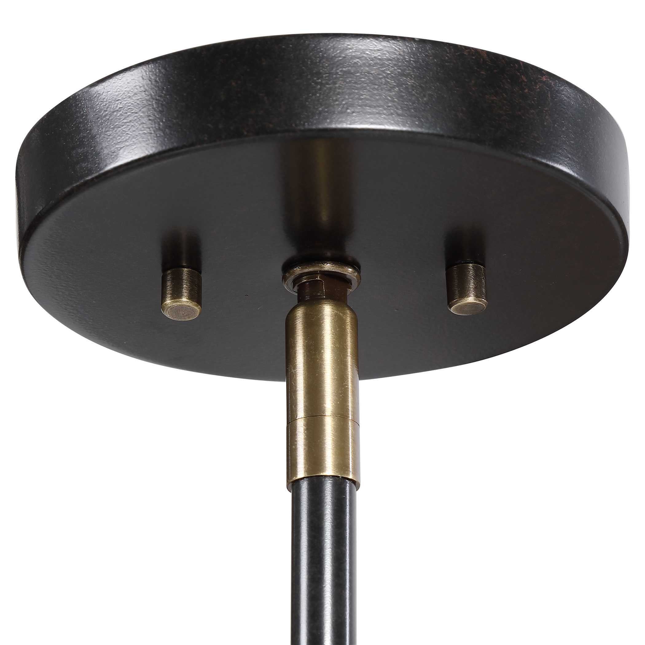 Telesto 8 Light Linear Pendant, Ceiling Light by Uttermost, 32" width x 27" height x 32" diameter x 32" depth View 8