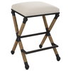 Firth Rustic Oatmeal Counter Stool, Counter & Bar Stool by Uttermost, 18.75" width x 27.62" height x 18.75" depth thumbnail 1