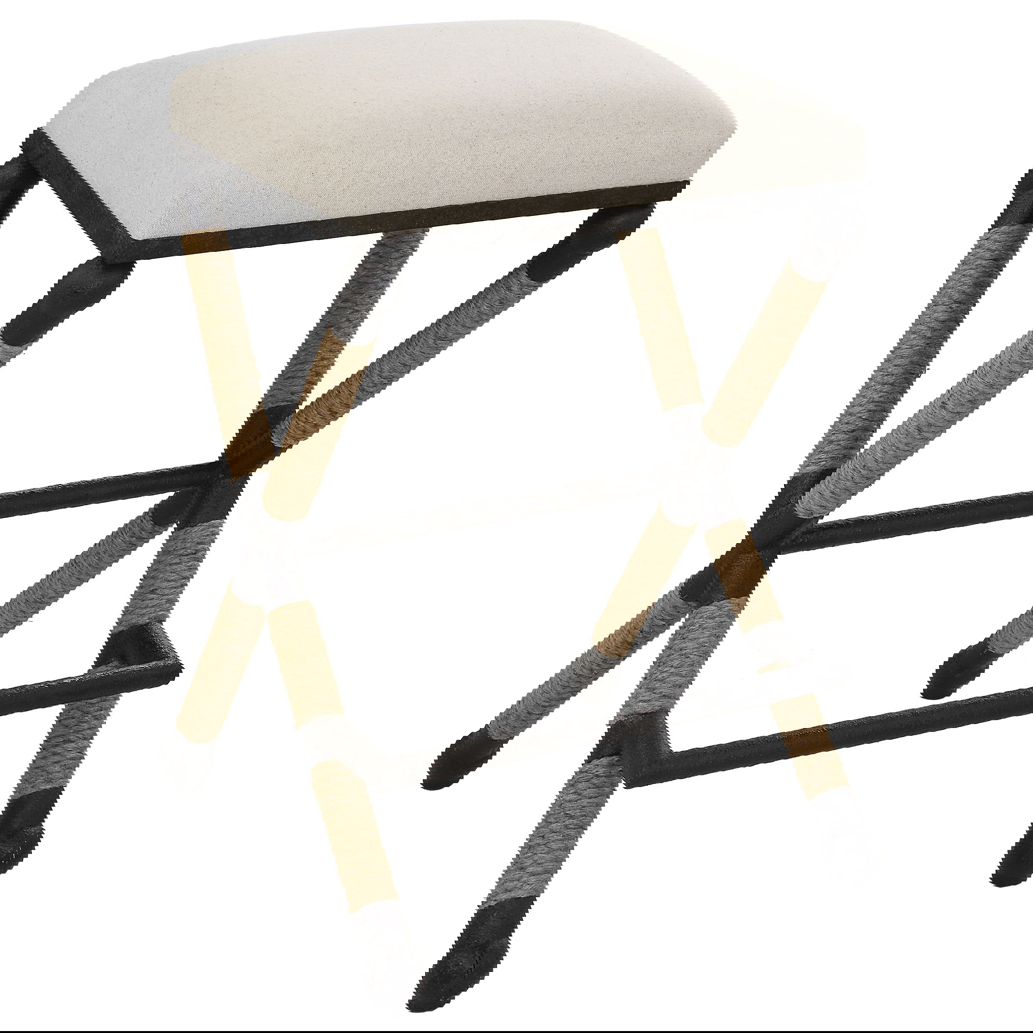 Firth Rustic Oatmeal Counter Stool, Furniture by Uttermost, 18.75" width x 27.62" height x 18.75" depth View 1