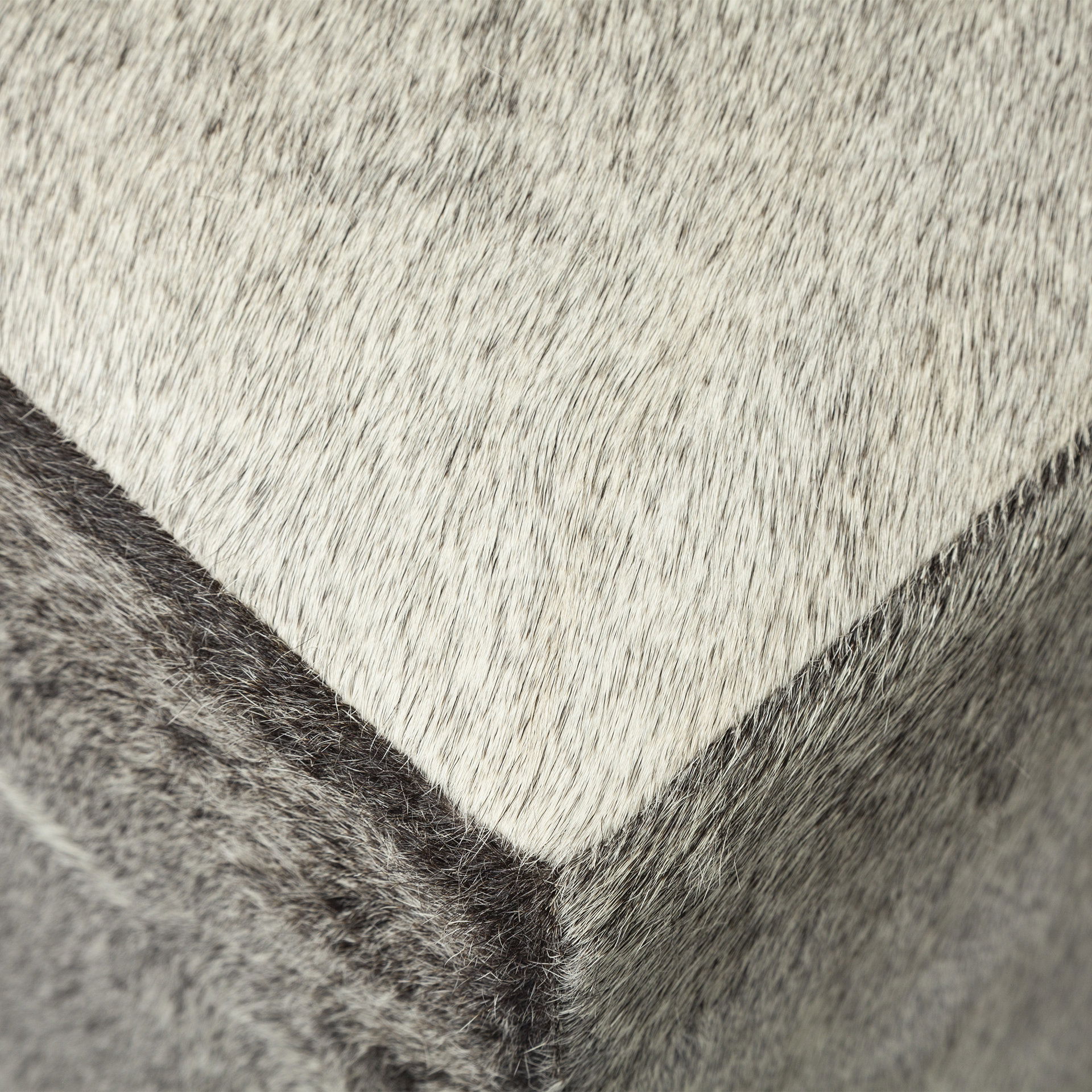 Zahavi I 20' Grey-toned hair-on-hide ottoman large image 