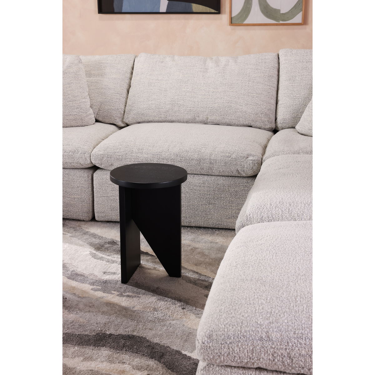 Terra Condo Dream Modular Sectional Coastside Sand, Sectional Sofa by Moe's Home, 114" width x 32" height x 114" depth View 7