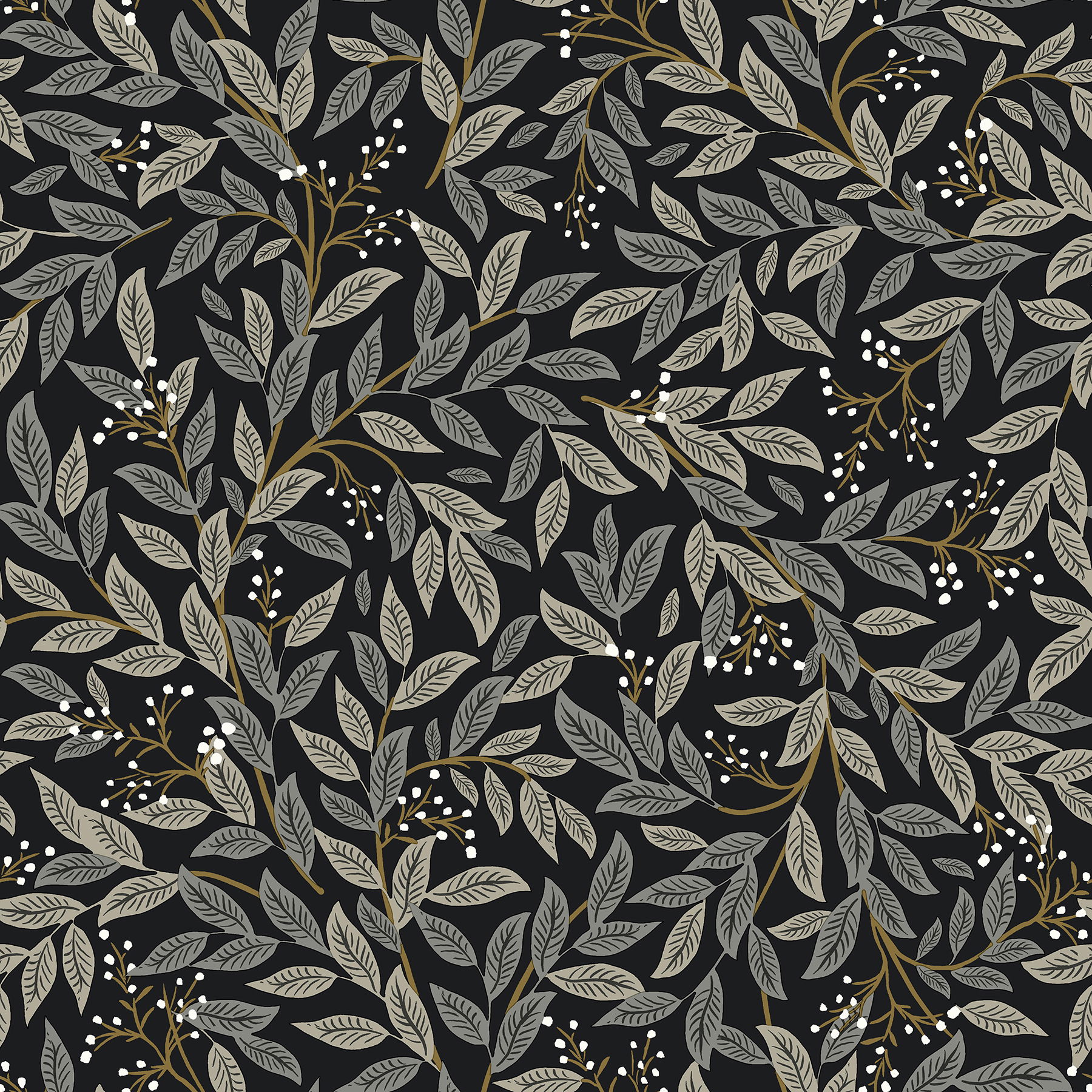 Willowberry Black Peel & Stick Wallpaper Willowberry Black Peel & Stick Wallpaper large image