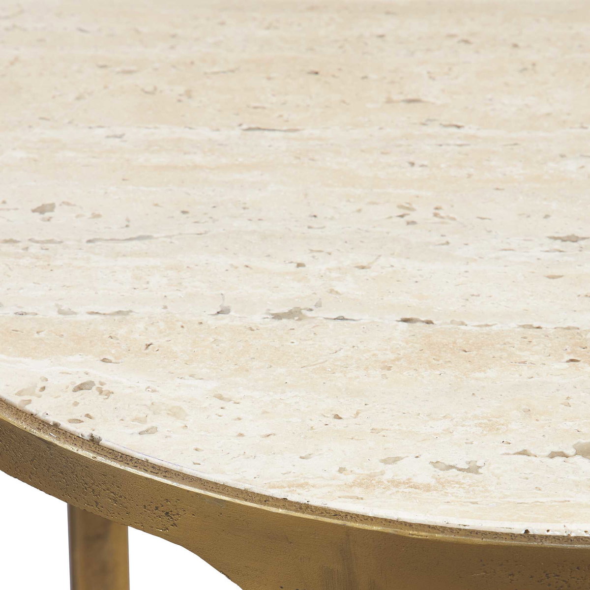 Clench Brass Side Table, Side & End Table by Uttermost, 21.25" width x 23.25" height x 21.25" depth View 5
