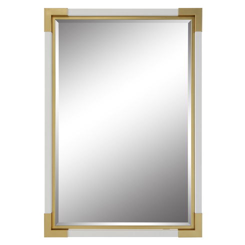 Malik White & Gold Mirror