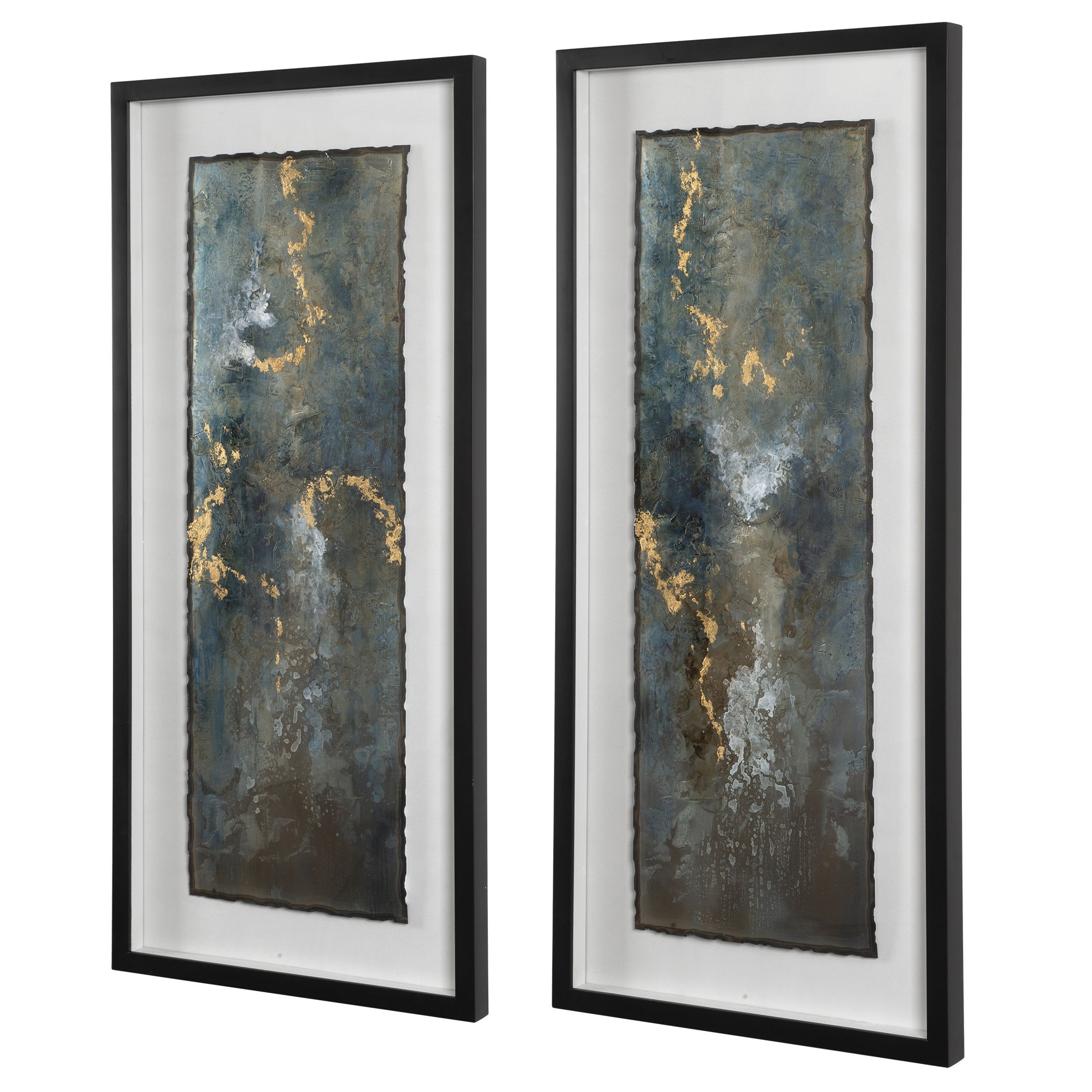 Glimmering Agate Abstract Prints, S/2 large image 