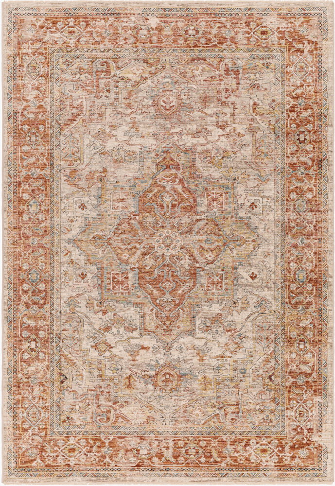 Aspendos Machine Woven Rug, by Surya, 3'11.24" length x 2'7.5" width