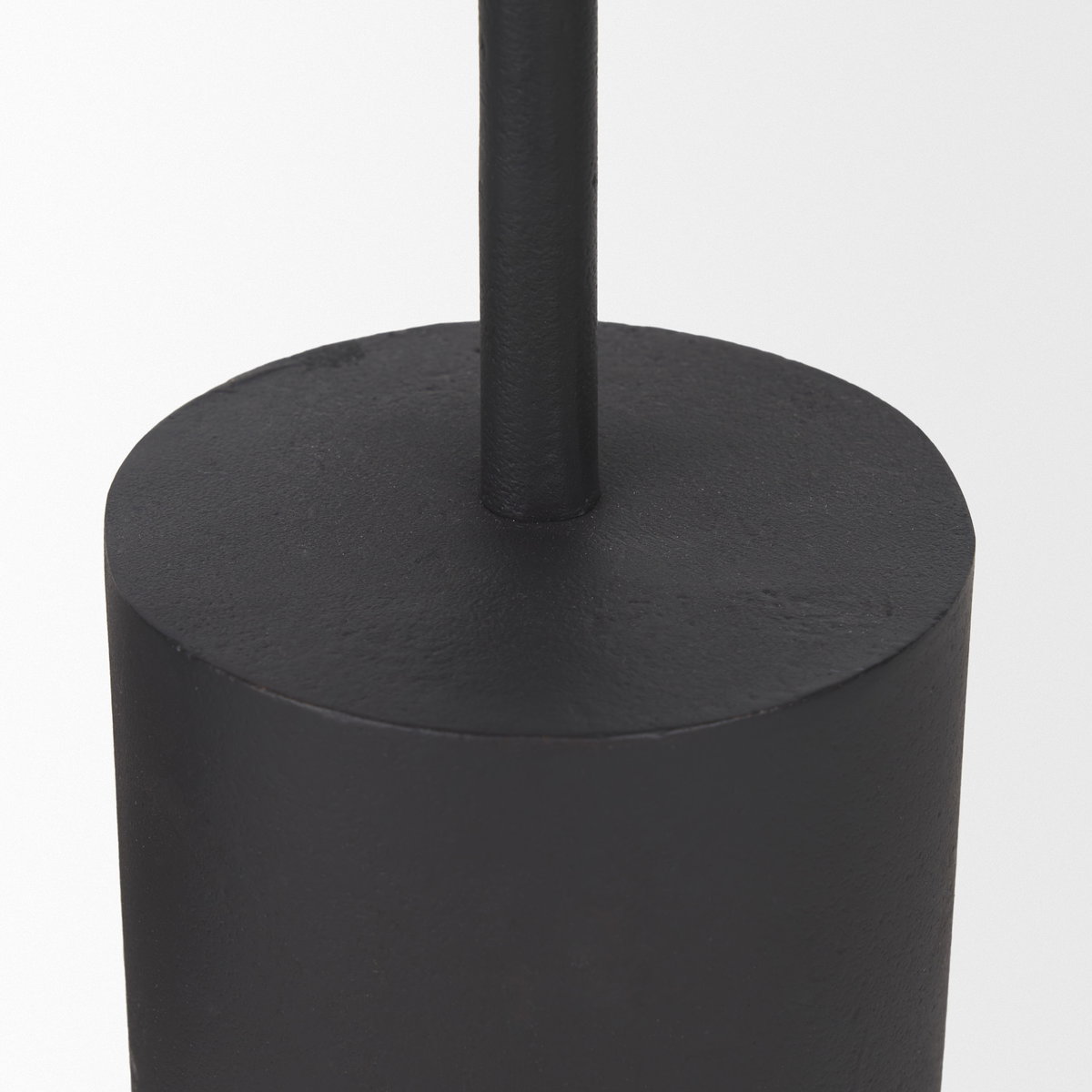 Petria Matte Black Textured Metal Taper Candle Holders, Candles & Candle Holder by Mercana, 3.75" length x 3.75" width x 13" height View 8