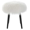 Wooly Sheepskin Accent Stool, Low Stool by Uttermost, 17" width x 18.5" height x 17" depth thumbnail 5