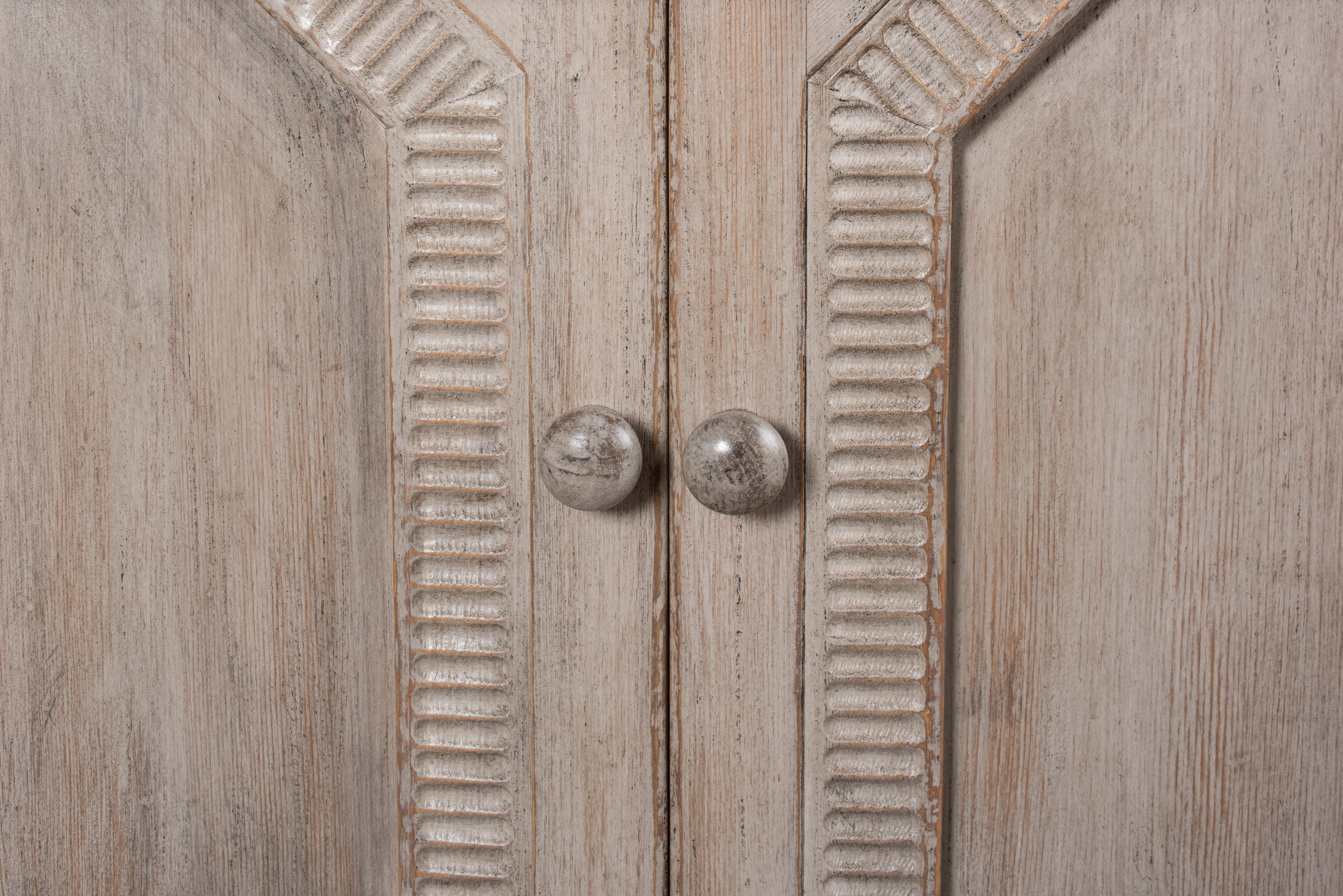 Six Diamonds Sideboard, French Grey, Cabinets & Sideboard by Sarreid, 112" length x 22" width x 37" height View 6