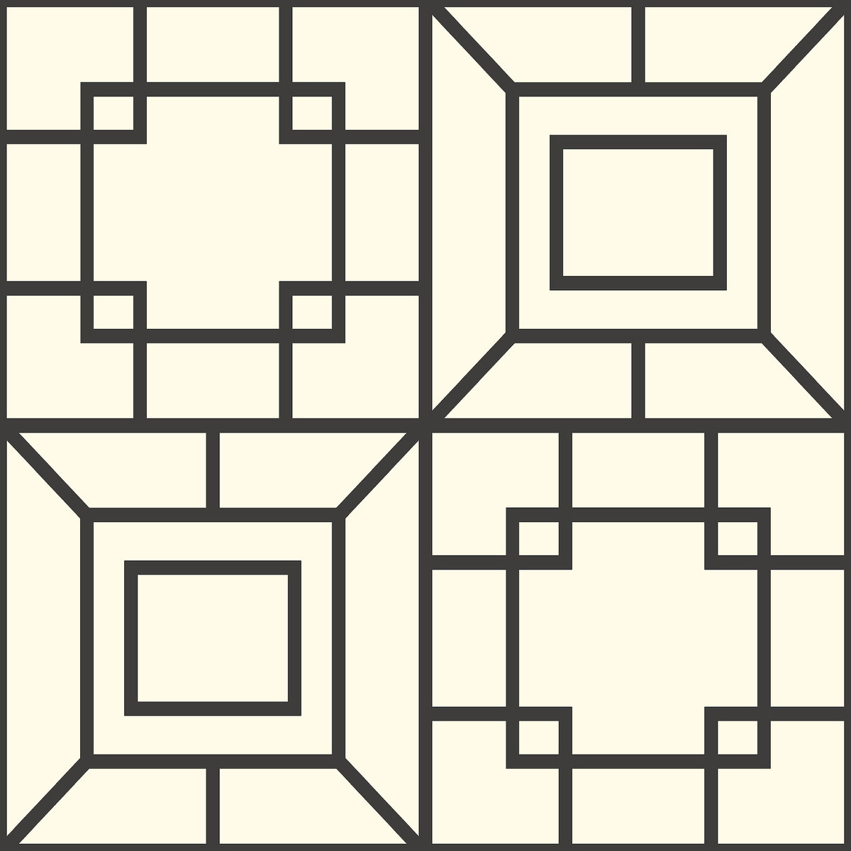 Theorem Black & White Wallpaper, by York Wall, 33' length x 1'8.5" width x 0.02" depth