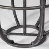 Bella Large Black Metal Cylindrical Cage Candle Holder Lantern, Lighting by Mercana, 14.17" length x 13.19" width x 39.96" height thumbnail 8