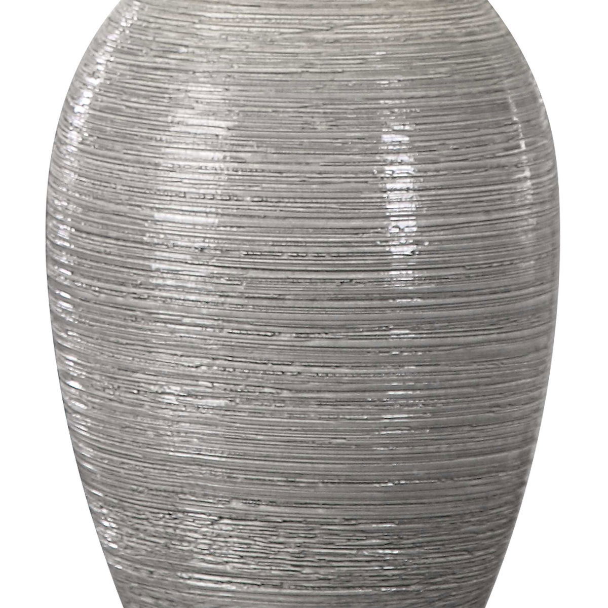 Dinah Gray Textured Table Lamp, by Uttermost, 19" width x 31" height x 19" depth View 6