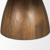 Allyson Round Brown Pedestal with Savar Pink Marble Top Coffee Table, by Mercana, 42" length x 42" width x 16" height thumbnail 11