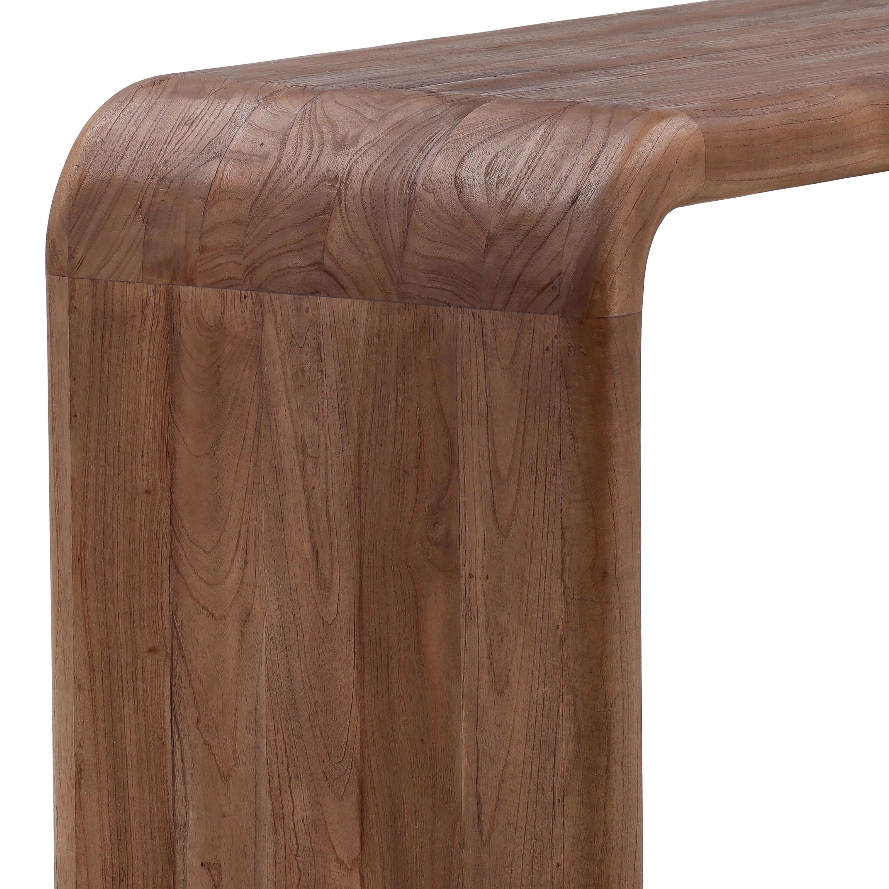 Wynne Desk Brown, by Dovetail, 55" width x 30.31" height x 22" depth View 5