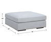 Refuge Cloud Blue Sofa Ottoman thumbnail 2