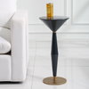 Luster Navy Blue Accent Table, Furniture by Uttermost, 11.75" width x 25.5" height x 11.75" depth thumbnail 2