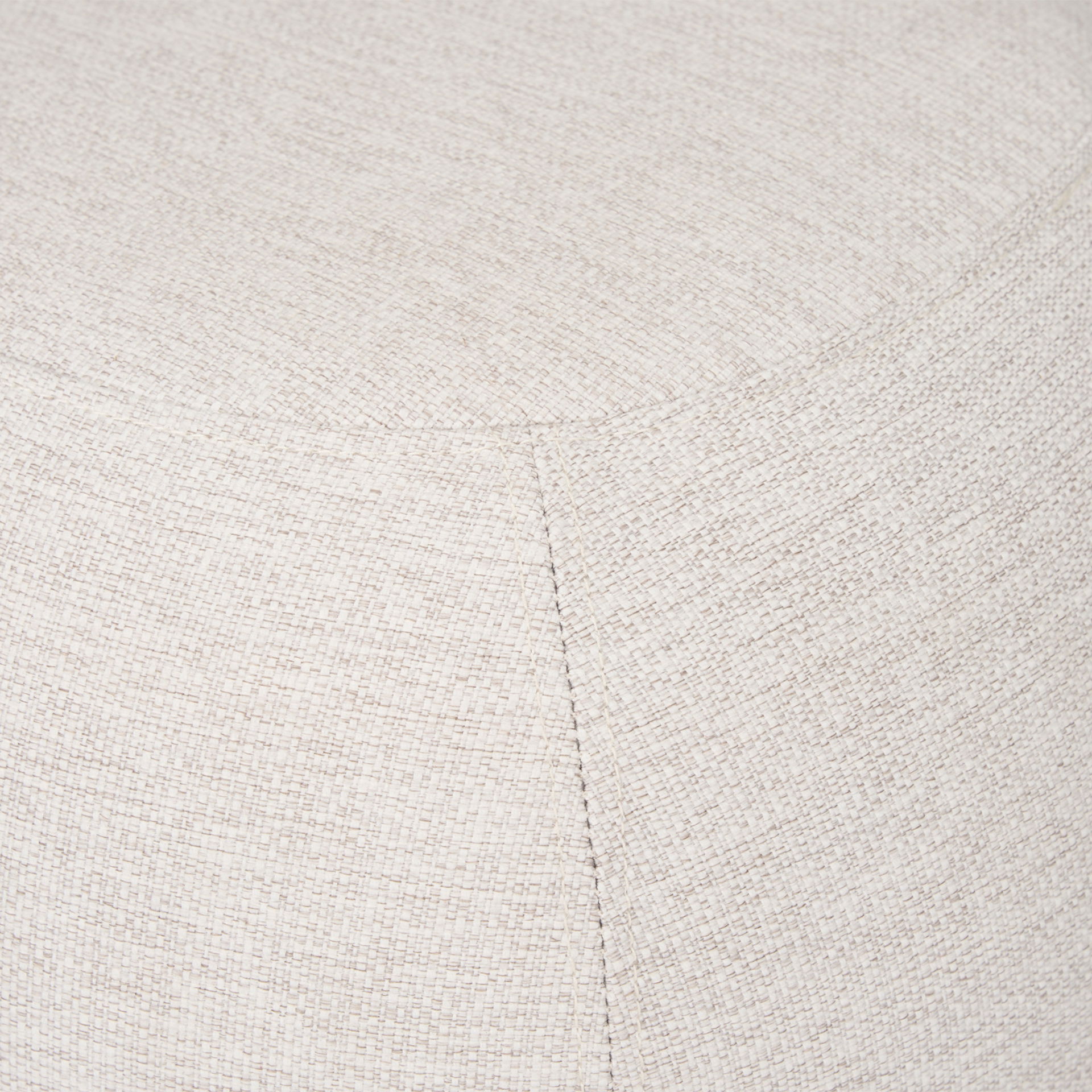 Siren Cream Fabric with Light Brown Wood Round Accent Stool large image 