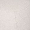 Siren Cream Fabric with Light Brown Wood Round Accent Stool thumbnail 8