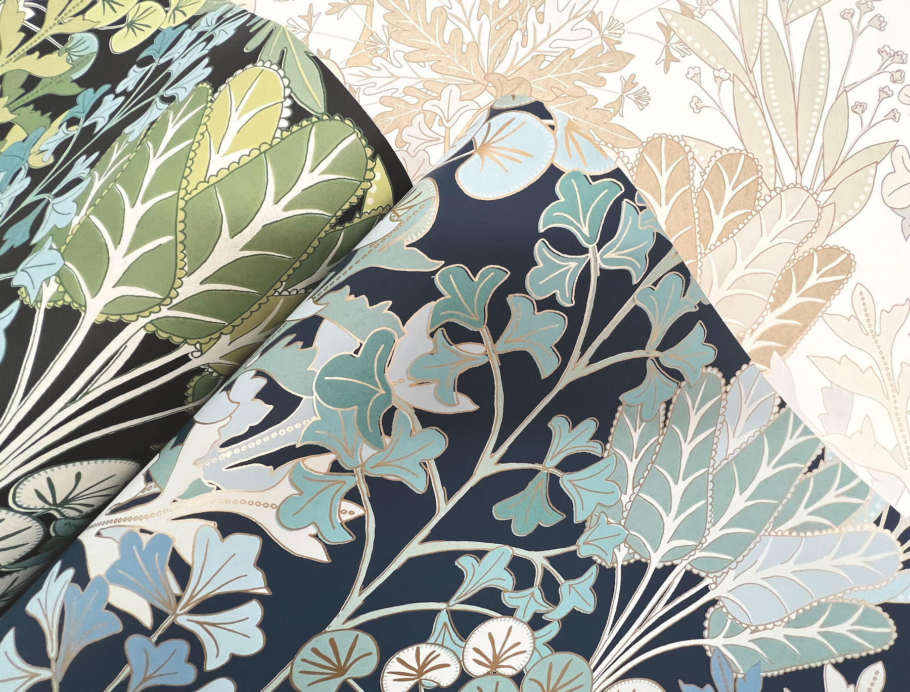 Forest Floor Black Wallpaper, by York Wall, 27' length x 2'3" width x 0.02" depth View 4