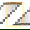 Overlap Teak Wood Mirror thumbnail 0