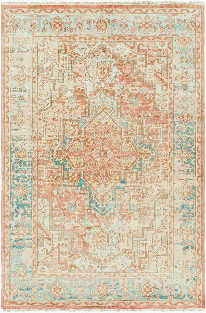 Hamadan Handmade Rug, by Surya, 9' length x 6' width