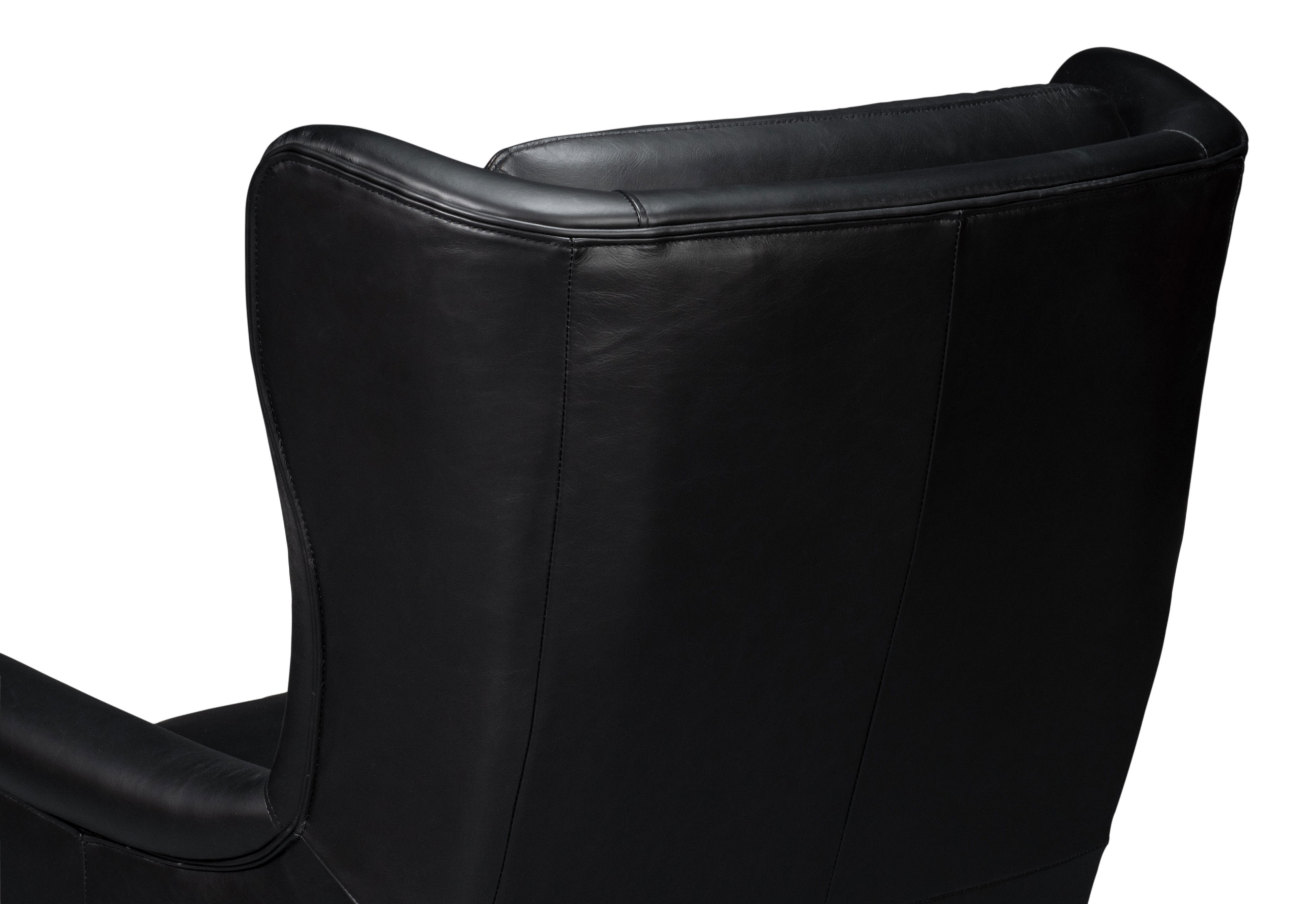 Elite Wing Lounge Chair  Onyx Black large image 