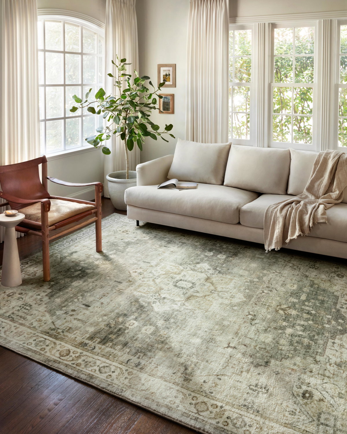 Loloi Rosette Rug, 2'6" length x 7'6" width View 2