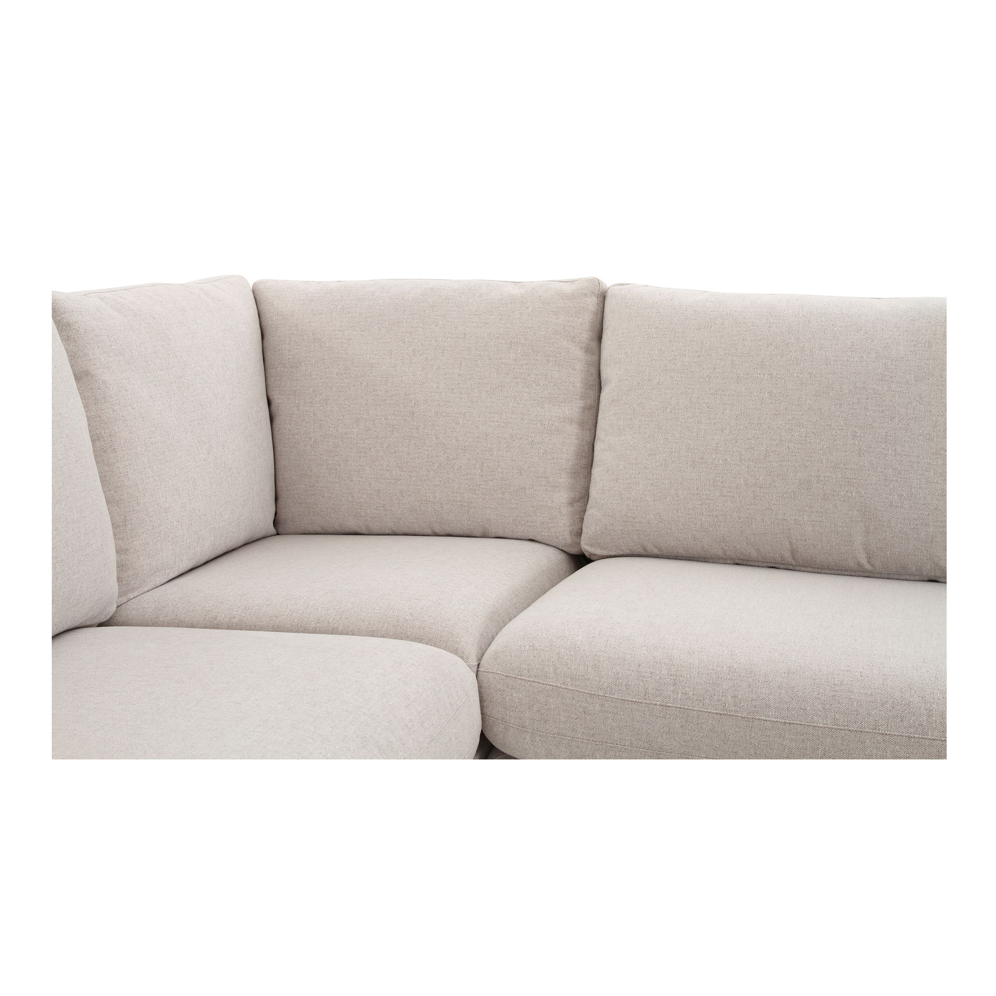 Fable Slipcover Dining Banquette L-shape Beige 96in large image 