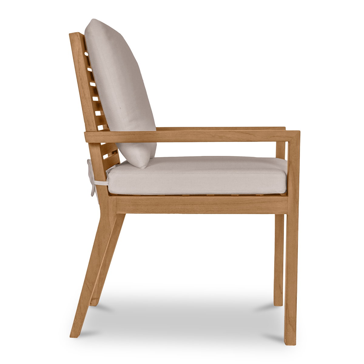 Mateo Outdoor Dining Chair White, Outdoor Chair by Moe's Home, 1'11.27" width x 2'10.25" height x 2'1.47" depth View 3