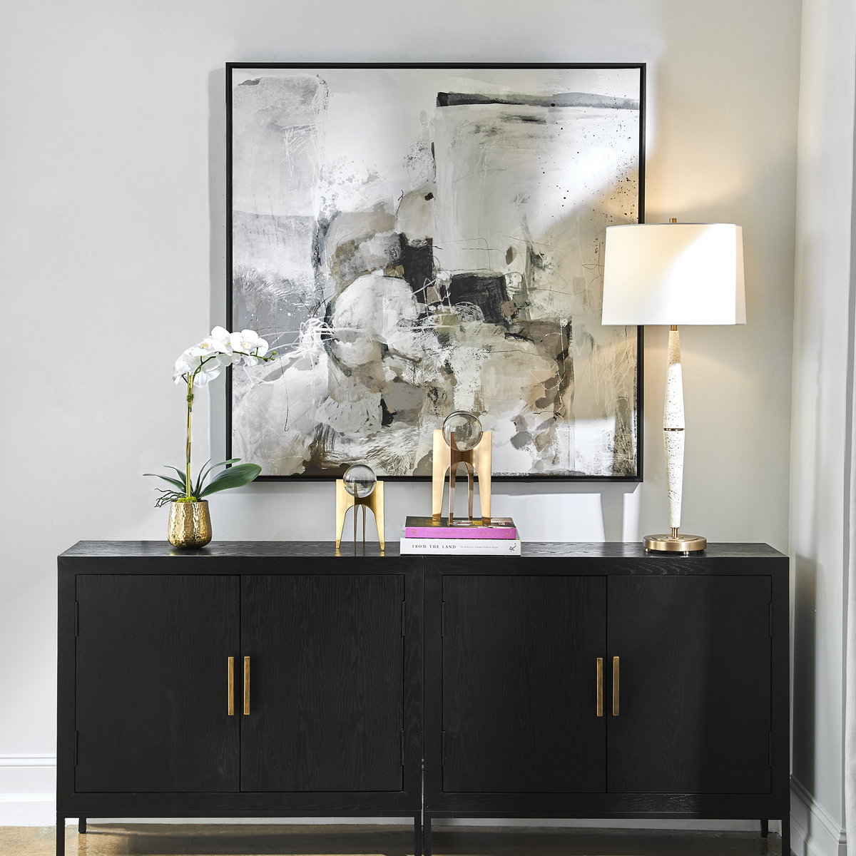 Solace I Abstract Art On Canvas, Painting by Uttermost, 49.5" width x 49.5" height x 2" depth View 2