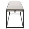 Paradox Iron & Fabric Bench, Benche by Uttermost, 47" width x 20.75" height x 16" depth thumbnail 6