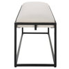 Paradox Iron & Fabric Bench, Benche by Uttermost, 47" width x 20.75" height x 16" depth thumbnail 6