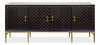 Palisade Shagreen Credenza, Black, Cabinets & Sideboard by Sarreid, 80" length x 19" width x 34" height thumbnail 2