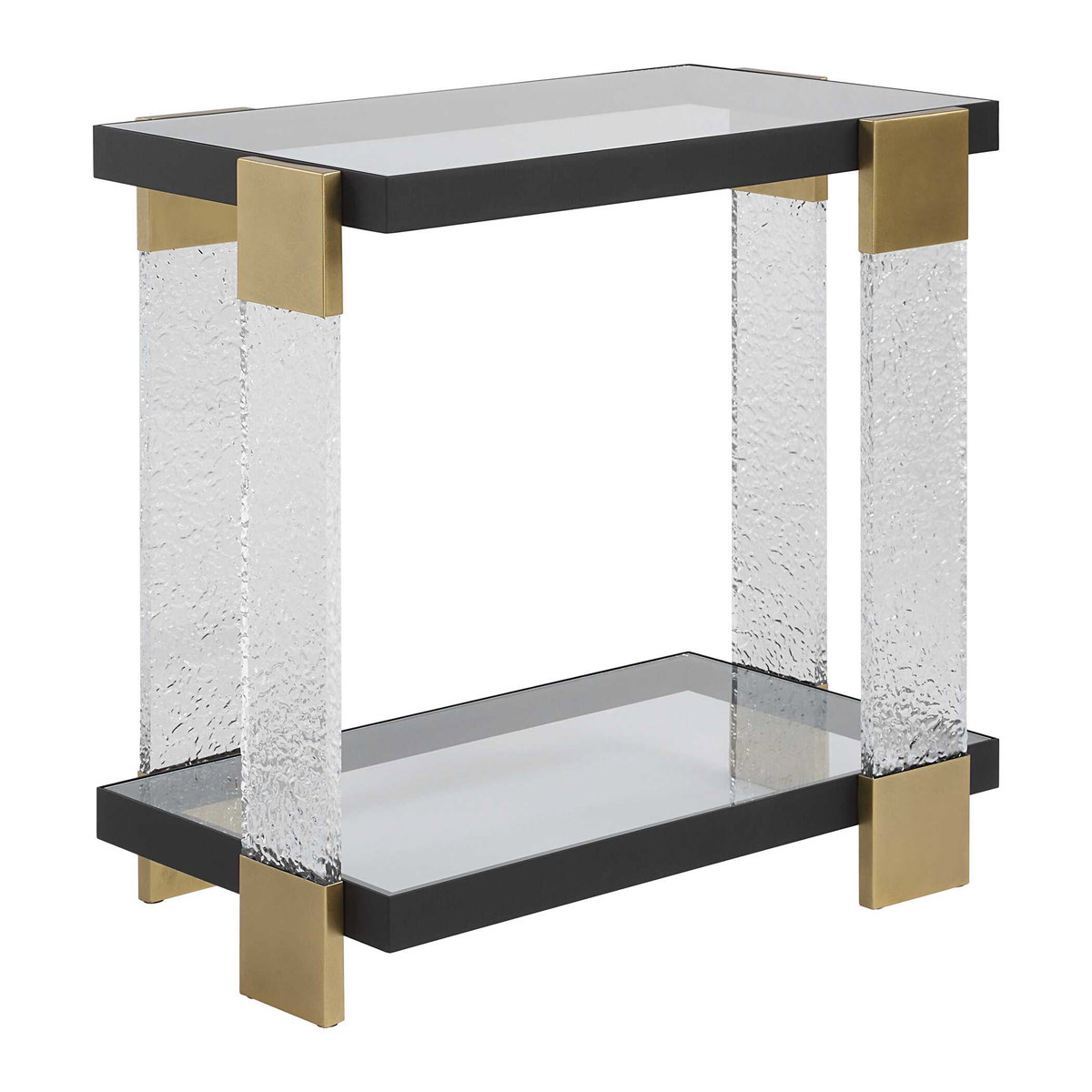 Bendena Modern Side Table, Side & End Table by Uttermost, 25" width x 24" height x 15.5" depth View 5
