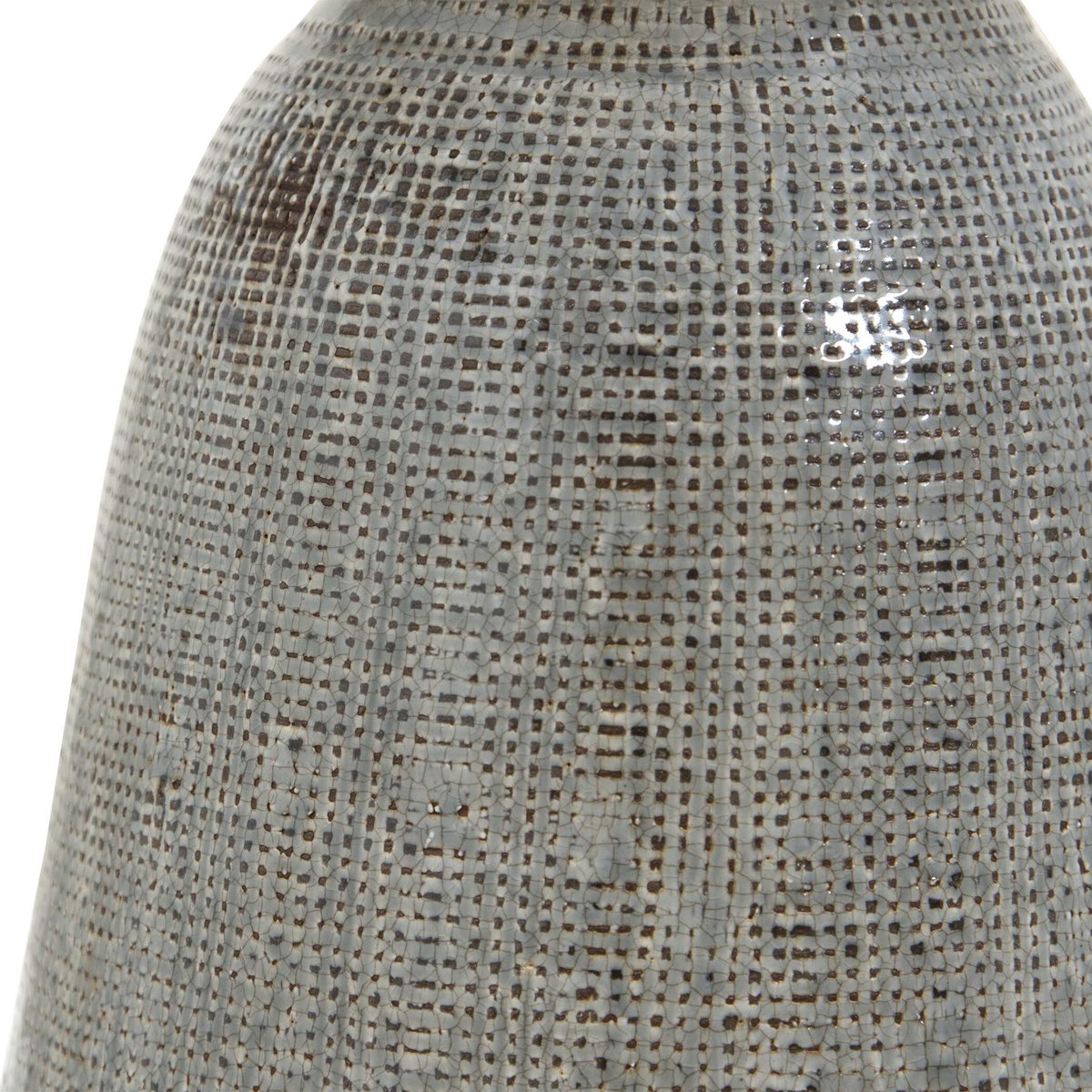 Monacan Gray Textured Table Lamp, by Uttermost, 1'4" width x 2'1.5" height x 1'4" depth View 7