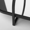 Evianna 30L x 7W x 7H Mirrored with Black Metal Frame Tray thumbnail 4