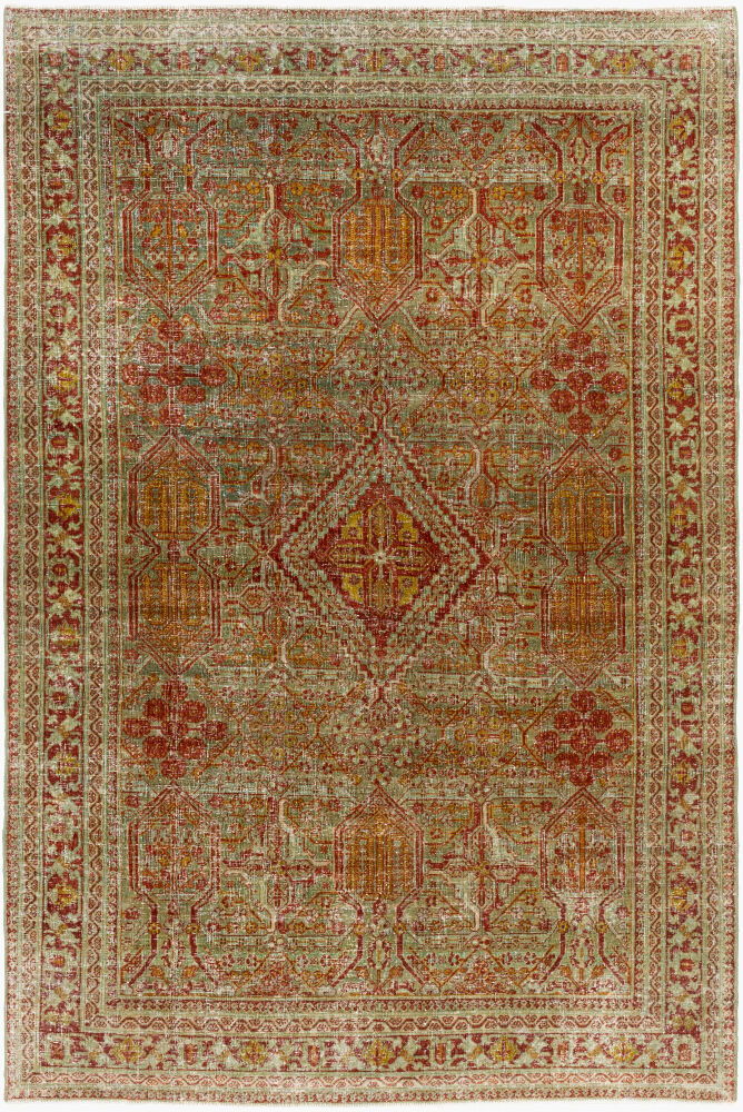 Antique One of a Kind Handmade Rug, by Surya, 6'6" length x 4'4" width