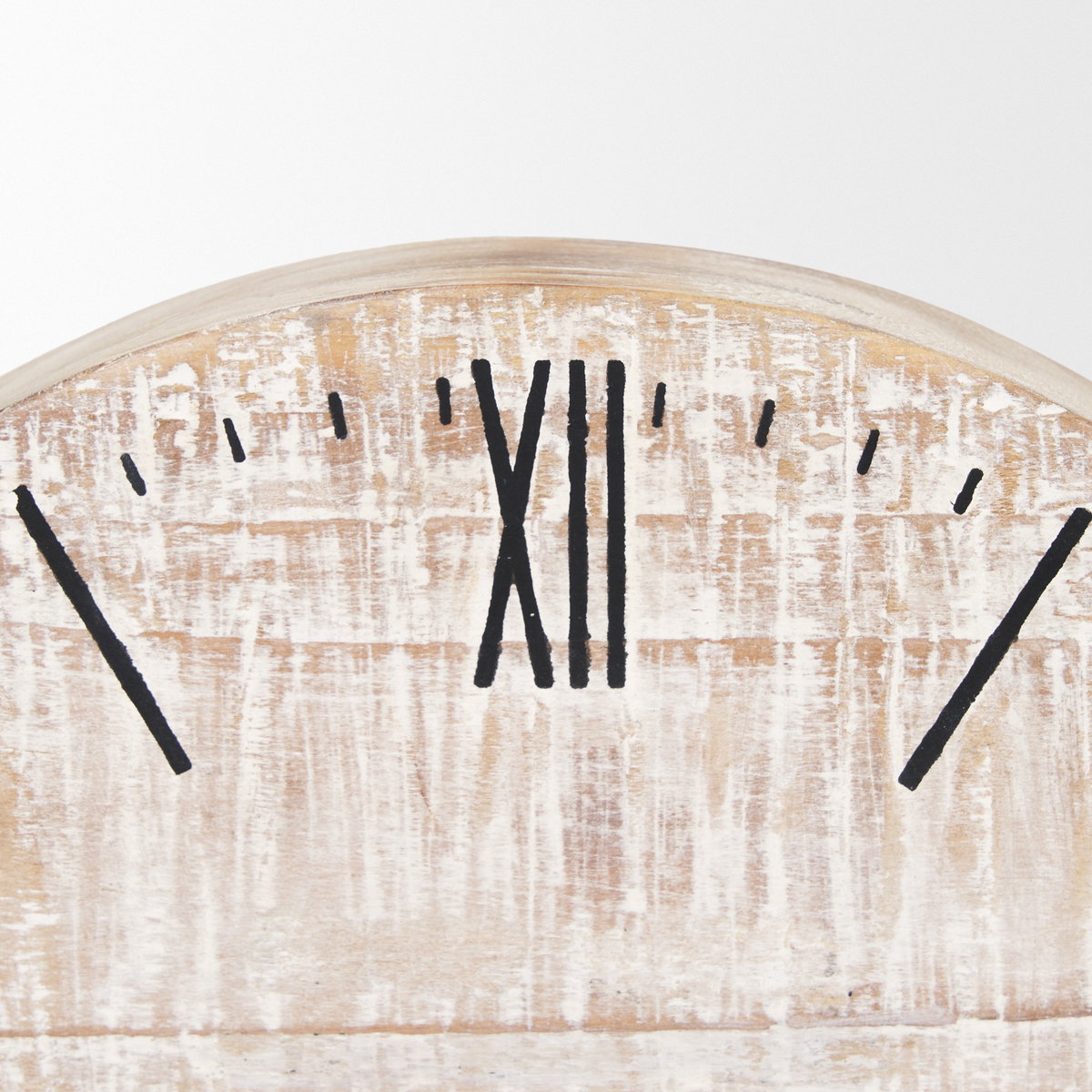 Raja Matte Black Metal with Wood Table Clock, by Mercana, 10.43" length x 3.15" width x 11.02" height View 9