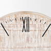 Raja Matte Black Metal with Wood Table Clock, by Mercana, 10.43" length x 3.15" width x 11.02" height thumbnail 9